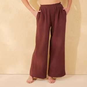 Women's Gauze Cover Up Pants - Shade & Shore™ - 1 of 4