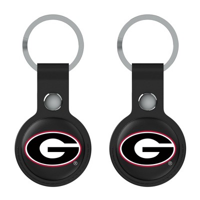 Keyscaper NCAA SEC Universities Insignia Black Airtag Holder 2-Pack