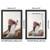 Americanflat 24x34 Poster Frame with Polished Plexiglass, Use as 20x30 Frame with Mat or 24x34 Frame Without Mat, Hudson Collection, Silver - 2 of 4