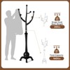 Bekrvio Freestanding Rubberwood Coat Rack,Tree-Branch Design with 8 Hooks,Heavy-Duty Standing Clothes Hanger for Entryway Hallway Bedroom - Load 160lb - 2 of 4