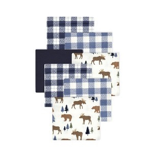 Little Treasure Hudson Baby Boys Cotton Poly Flannel Receiving Blankets 7Pk Multipack - 1 of 2