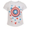 Marvel Avengers Captain Marvel Captain America Spider-Man Girls 3 Pack Pullover T-Shirts Little Kid to Big Kid - 3 of 4
