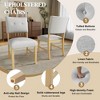 KWPZQEB Dining Chairs, Farmhouse Kitchen Chairs with Upholstered & Solid Wood Legs, Side Chairs for Dining Room, Kitchen - 3 of 4