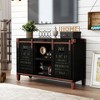 Hotraffy Farmhouse TV Stand for 55 inch TV with Cabinet - 4 of 4