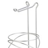 Home Basics Modern Swirl Freestanding Dispensing Toilet Paper Holder, Satin Nickel - 2 of 4