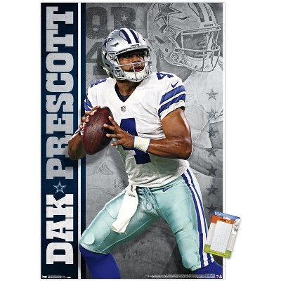 Trends International Nfl Dallas Cowboys - Dak Prescott 22 Framed Wall  Poster Prints Black Framed Version 14.725 X 22.375 : Target