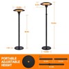 ZACHVO 3 Heat Settings (MAX 1500W) Adjustable Electric Patio Heater with Remote Control, Height Adjustable, IPX4 Shower Proof - 4 of 4