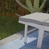 Holly & Martin Dolavon Outdoor Convertible Lounge Chair - OD1167609 - White w/ Gray Cushions - SEI - 4 of 4