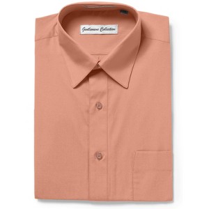 Gentlemens Collection Mens 1904 Short Sleeve Classic Fit Easy Care Dress Shirt- Many Colors Available - 1 of 1