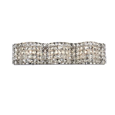 Elegant Lighting Tate Collection Wall Sconce D20.6 H4.7 Lt:3 Chrome Finish