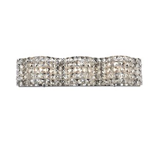 Elegant Lighting Tate Collection Wall Sconce D20.6 H4.7 Lt:3 Chrome Finish - 1 of 4