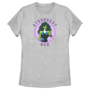 Women's Marvel She-Hulk Strongest Mom T-Shirt - 1 of 4
