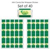 Big Dot of Happiness Double the Fun - Twins Two Peas in a Pod - Mini Candy Bar Wrapper Stickers - Baby Shower or Birthday Party Small Favors - 40 Ct - 3 of 4