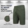 Jump Start Men’s 6-Pocket All Motion Stretch Utility Shorts - 3 of 4