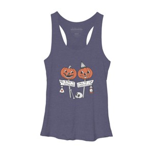 Women's Design By Humans Halloween Pathways By runcatrun Racerback Tank Top - 1 of 3