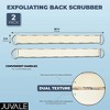 Juvale 2 Pack Exfoliating Back Scrubber, Loofah for Shower (4 x 40 in) - 3 of 4