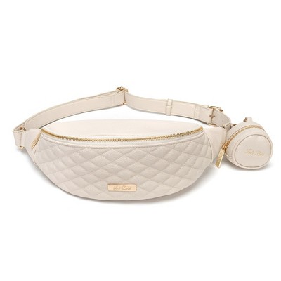 Luli Bebe Monaco Sling Bag, Luxury & Stain Resistant Quilted Exterior, Made From Eco-Friendly Vegan Leather, For Travel & Everyday Use