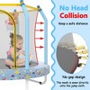 55-inch Trampoline for Kids Indoor & Outdoor Small Toddler Trampoline with Basketball Hoop - 4 of 4