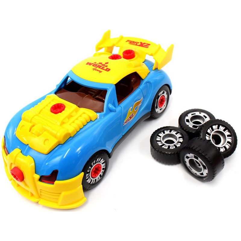 Link Worldwide Ready! Set! Play! 30 Piece Take Apart Racing Car Toy, Build Your Own Assembly Vehicle, With Light & Sounds, 1 of 9