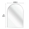 DOMETOUR 24x32 Inch Arched Bathrrom Mirror Metal Frame for Wall - 4 of 4