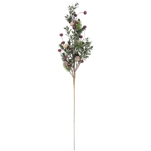 SULLIVANS 19 in. Unlit Red Berry and Pine Mini Artificial