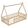 YOOCOZZ Twin Size Tent-shaped Bed with Safety Guardrails - 3 of 4