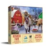 Sunsout Reindeer Farm 1000 pc  Christmas Jigsaw Puzzle 72027 - 2 of 4
