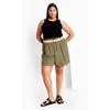 Women's Plus Size Kara Short - olive | CITY CHIC - 2 of 4