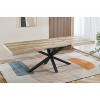 Extendable table ,DINING TABLE,OFFICE TABLE,COFFEE TABLE,240/200/160x90x75cm,walnut color - 2 of 4