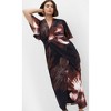 Women's Plus Size Braelynn Print Maxi Dress - chocolate print | CITY CHIC - 2 of 4