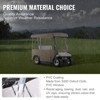 VEVOR Golf Cart Enclosure, with 4-Sided Fairway Deluxe, 300D Waterproof Driving Enclosure with Transparent Windows, Khaki - 4 of 4