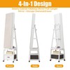 360° Swivel Mirror Jewelry Cabinet, 66 Inch Full Length Mirror with Standing Jewelry Armoire Organizer, Lockable Jewelry Storage Cabinet - 4 of 4
