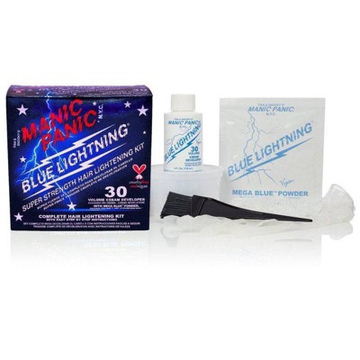 Manic Panic Blue Lightning Hair Bleach Kit 30 Volume with Mega Blue Powder_1