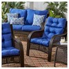 Kensington Garden 2pc 24"x22" Outdoor Seat and Back Chair Cushion Set - 3 of 4