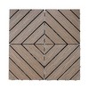 12 in. x 12 in. 45 Degrees Splicing Solid WPC Interlocking Decking Tile (11 per Case) - 3 of 4