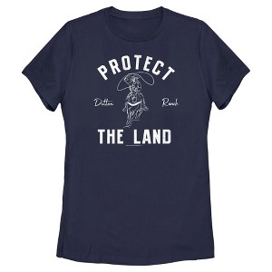Women's Yellowstone Protect The Land Dutton Range Cowboy Outline T-Shirt - 1 of 4