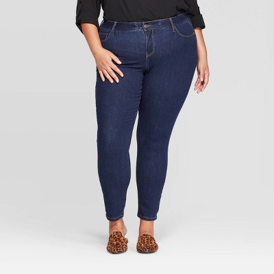 plus size black skinny jeggings