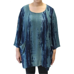 Women's Hand Painted Two Pocket Swing Tunic - Modesce - 1 of 3