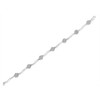 Haus of Brilliance Silver 1/4 Cttw Diamond Cluster Station & Twisted Bar Tennis Bracelet - 4 of 4