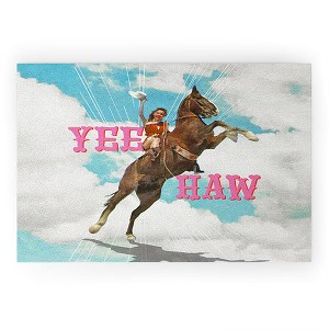 MsGonzalez YEE HAW I 36" x 24" Welcome Mat - Society6 - 1 of 3