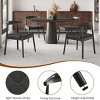 SEVOBAL Dining Chairs Set of 2 Modern Style Parsons Modern Kitchen Room Chairs with Solid Wood Legs for Kitchen Living Room, Black, 54"*56"*76" - 4 of 4