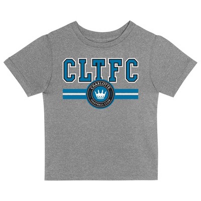 MLS Charlotte FC Boys' Gray Poly T-Shirt