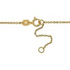 EVERLY JEWELRY  |   Yellow Plated Sterling Silver 3.2 CT TGW Amethyst & Citrine, Morganite & Peridot Necklace 1.2mm Cable Chain w/ Lobster Clasp - 2 of 4