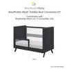 BreathableBaby Breathable Mesh Toddler Bed Conversion Kit for 3-in-1 Crib, Black - 4 of 4
