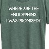 Women's - Instant Message - Where Are The Endorphins Short Sleeve Graphic T-Shirt - 2 of 4