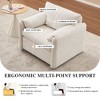 NicBex Modern Plush Chenille Single Sofa Couch with Pillows,Upholstered Ergonomic Reading Sofa Chair for Living Room,Bedroom - 4 of 4