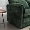 76.77" Chenille Double L-Shaped Sectional Sofa with Removable Armrests & Footstool - 2 of 4