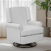 COZONY Swivel Rocker Glider Chair, Upholstered Manual Glider with 360° Rotation - 3 of 4
