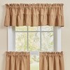 Park Designs Sturbridge Ticking Ruffle Red Valance 14"L - 2 of 3
