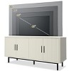 Dyonery 70" Fluted TV Stand, Entertainment Center with Storage£¬ Adjustable Shelf, Modern TV Console for Living Room and Bedroom, White - 3 of 4